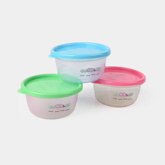 Cuddles Safe Storage Cups Large 3Pcs/8oz | 236ml