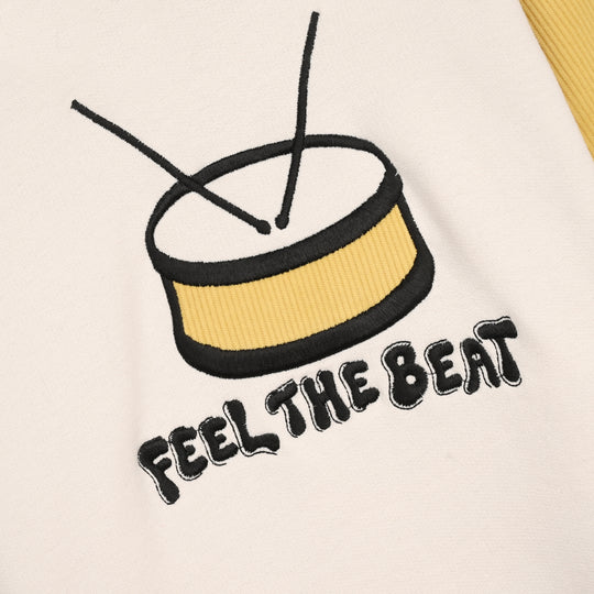 Boys Fleece Sweatshirt DRUM-White