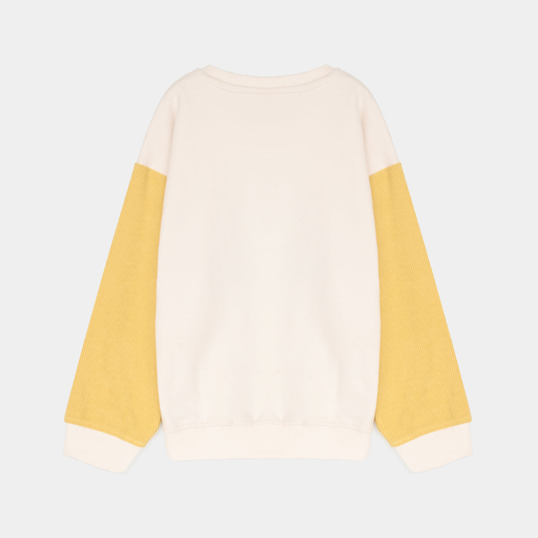 Boys Fleece Sweatshirt DRUM-White