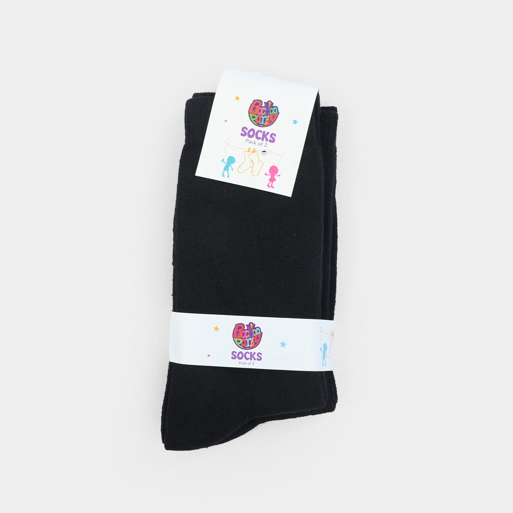 Socks Pack Of 2 Basic-BLACK