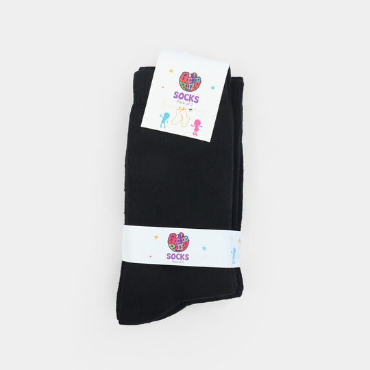 Socks Pack Of 2 Basic-BLACK