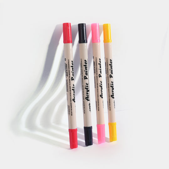 Acrylic Markers – 12 Vibrant Colors For Multi-Surface Art