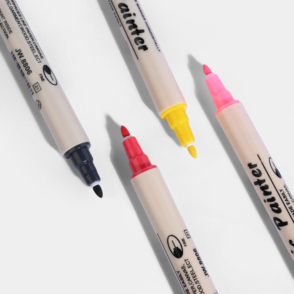 Acrylic Markers – 12 Vibrant Colors For Multi-Surface Art