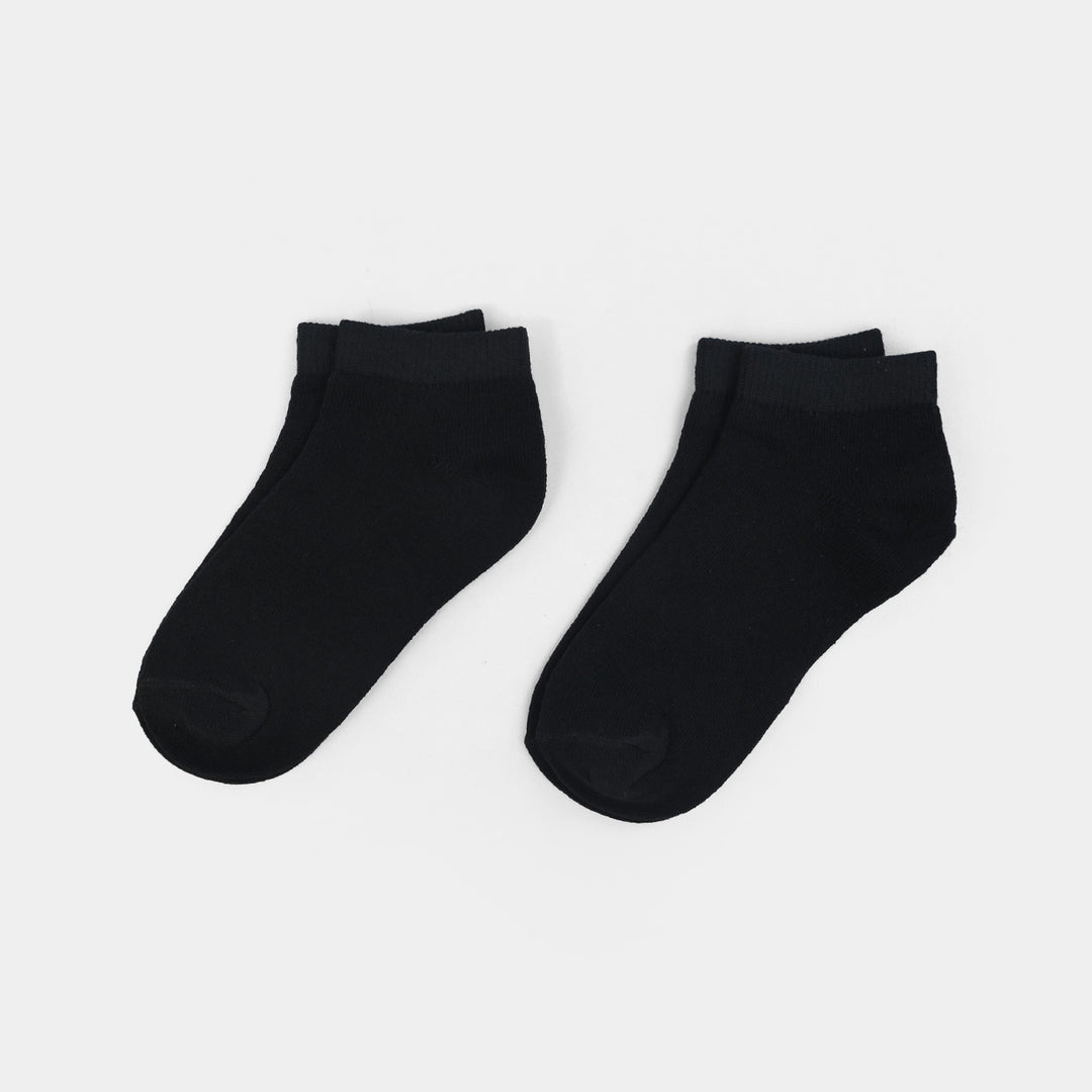 Socks Pack Of 2 Ankle Basic-BLACK
