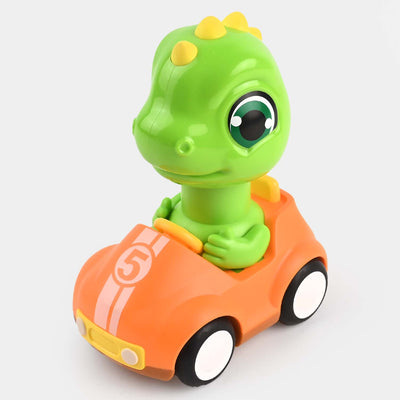 Four-Wheel Cartoon Car With Dinosaur Toy