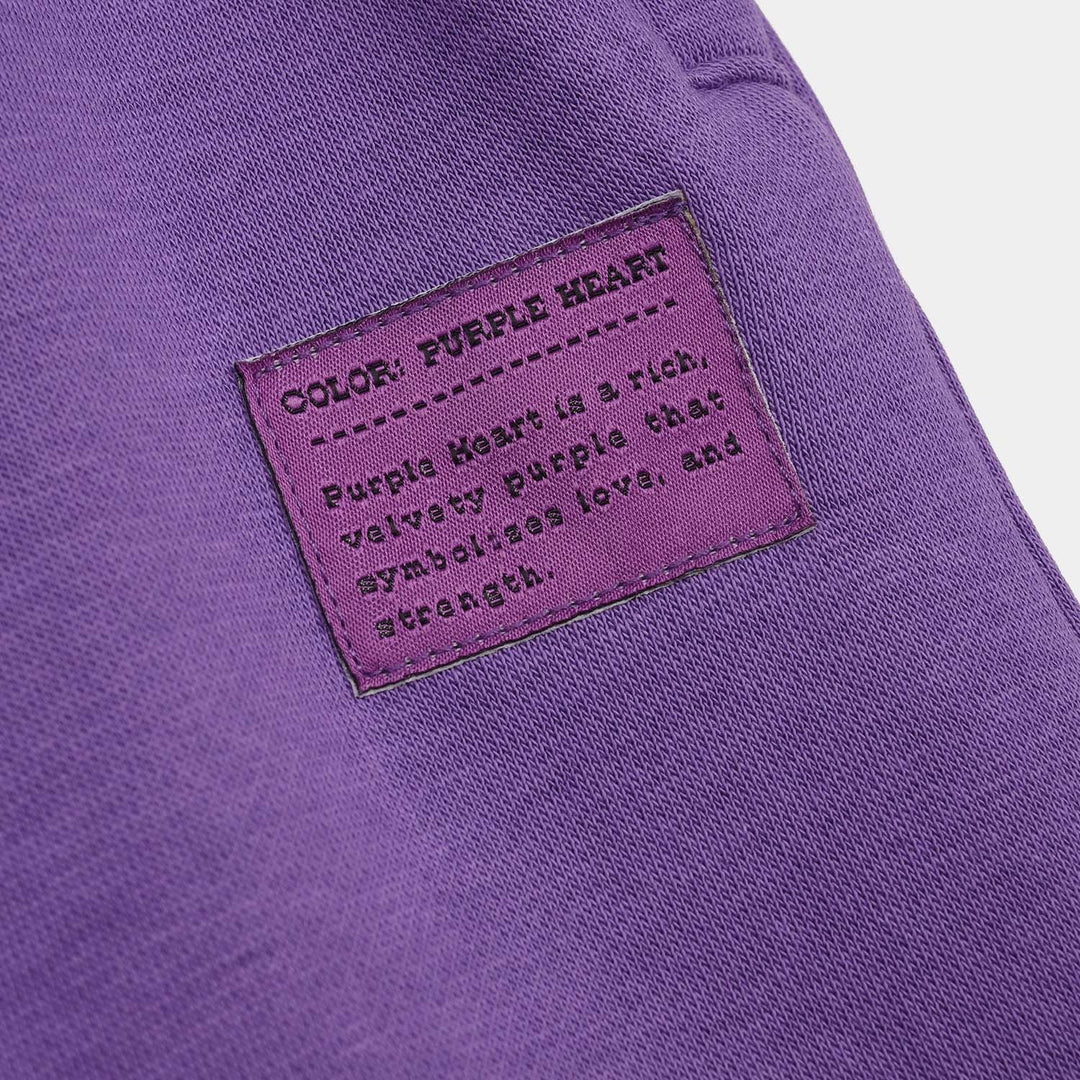 Girls Fleece Culotte Basic-Purple