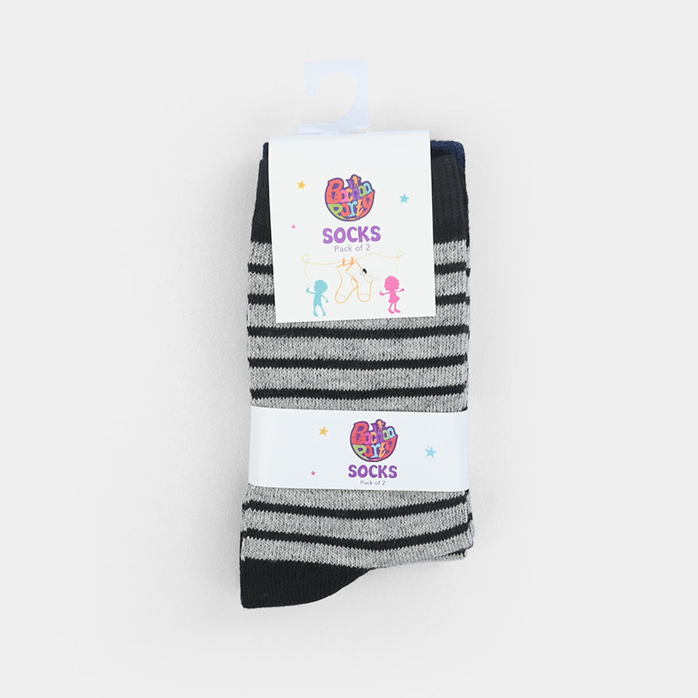 Boys Socks Pack Of 2 Striper