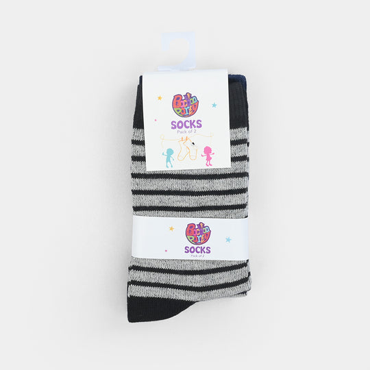 Boys Socks Pack Of 2 Striper