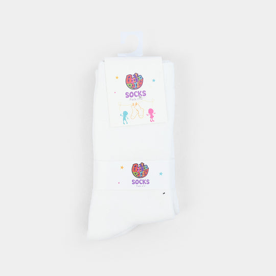 Socks Pack Of 2 Basic-White