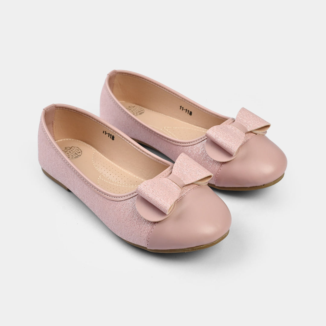 Girls Pumps 11-118-Tea.Pink