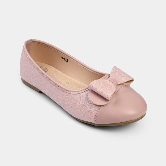 Girls Pumps 11-118-Tea.Pink