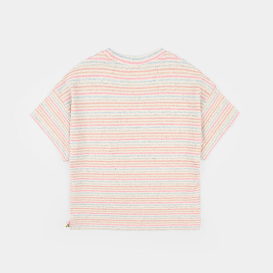 Girls Jersey/Terry T-Shirt (You Are So Sweet) – Multi