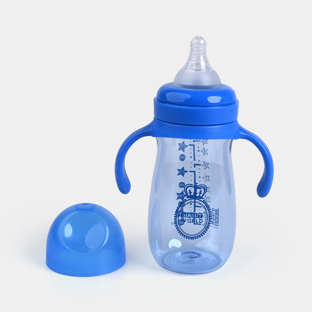 Tinted Wide Neck  Handle Bottle 10Oz 2046 Blue