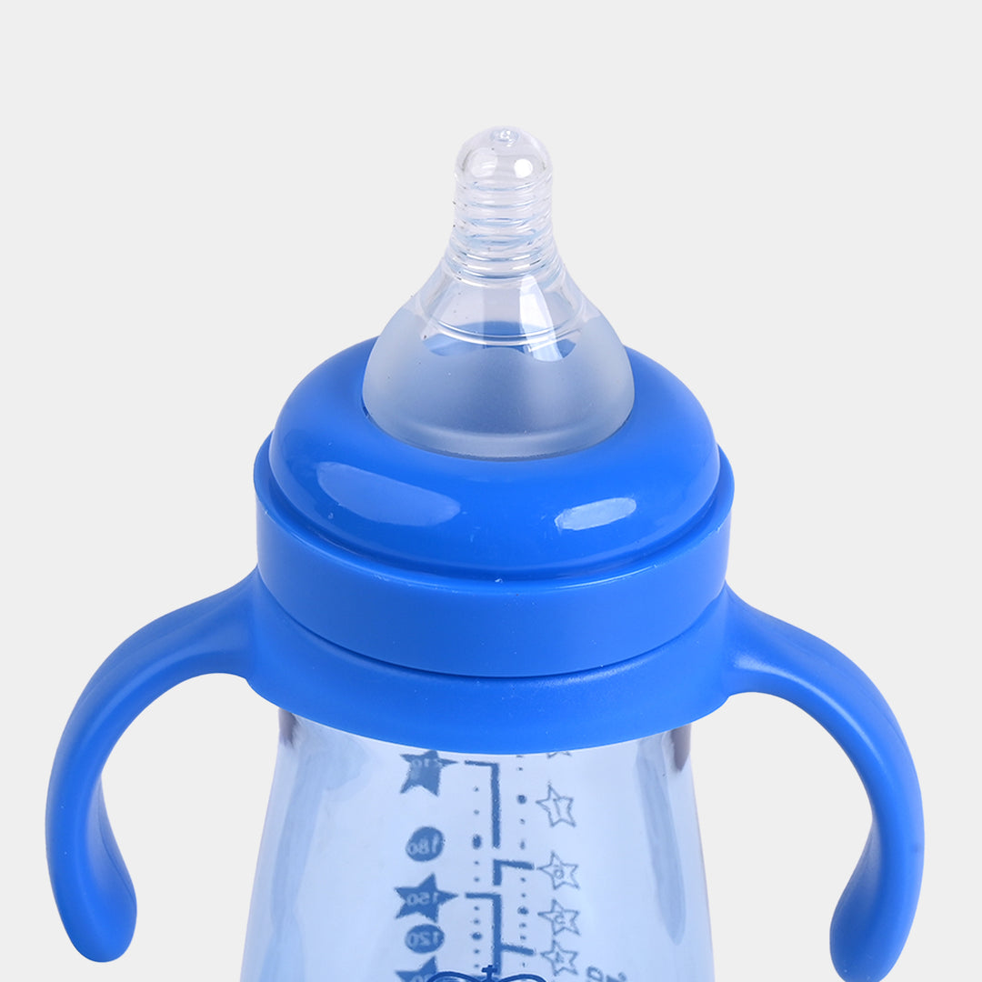 Tinted Wide Neck  Handle Bottle 10Oz 2046 Blue