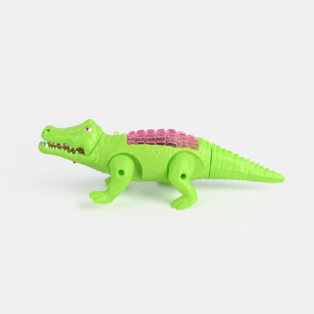 Light-Up Toy Crocodile with Sound