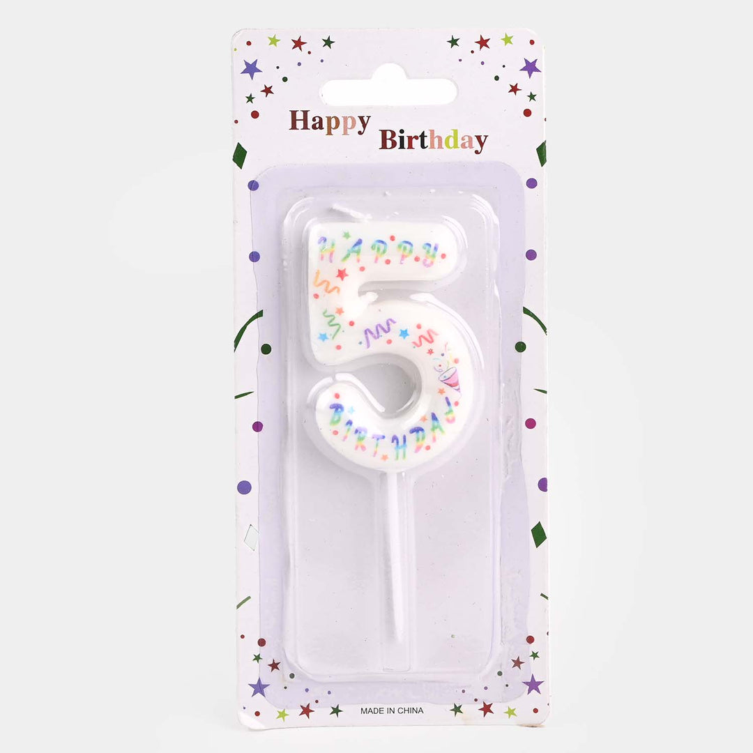 Party Number Candles Digital Cake Topper