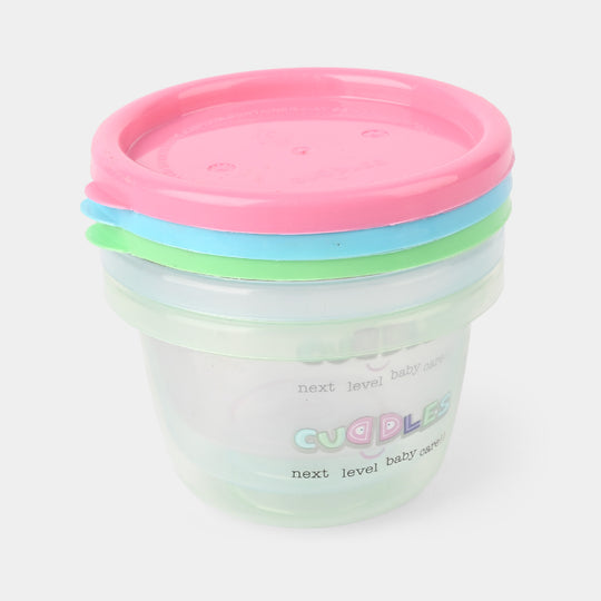 Cuddles Safe Storage Cups Large 3Pcs | 133ml
