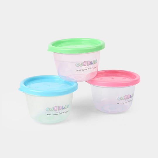 Cuddles Safe Storage Cups Large 3Pcs | 133ml