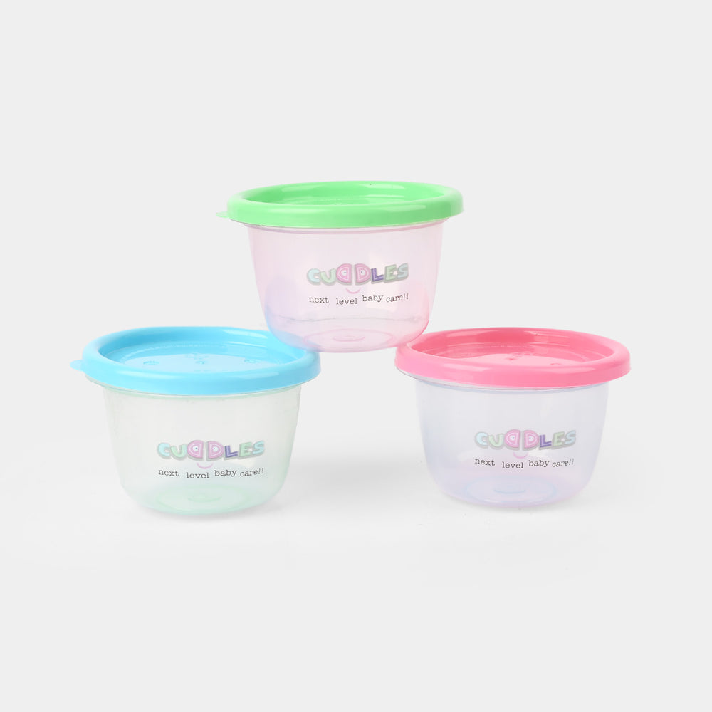Cuddles Safe Storage Cups Large 3Pcs | 133ml