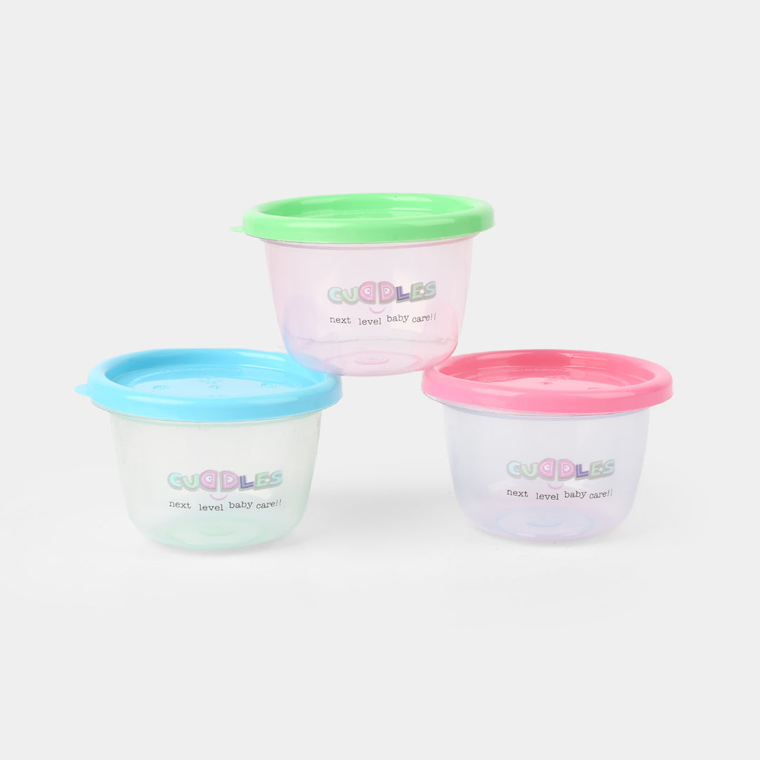 Cuddles Safe Storage Cups Large 3Pcs | 133ml