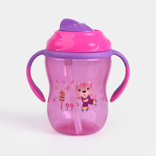 Infant Straw Lid Cup 8Oz 4040 Pink