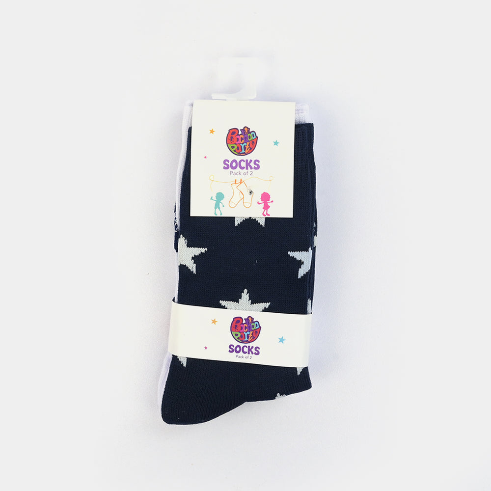Boys Socks Pack Of 2 Stars