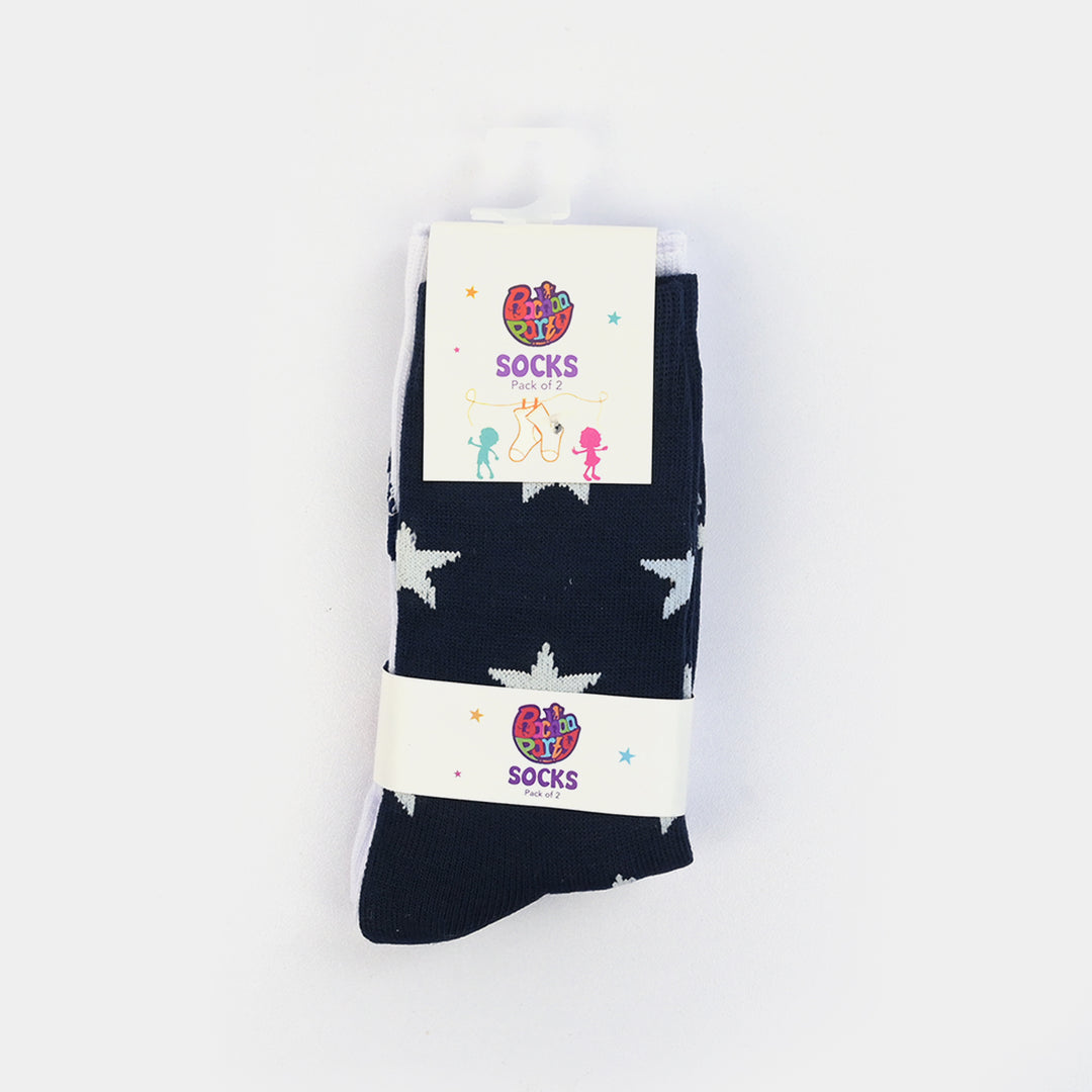 Boys Socks Pack Of 2 Stars