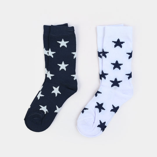 Boys Socks Pack Of 2 Stars
