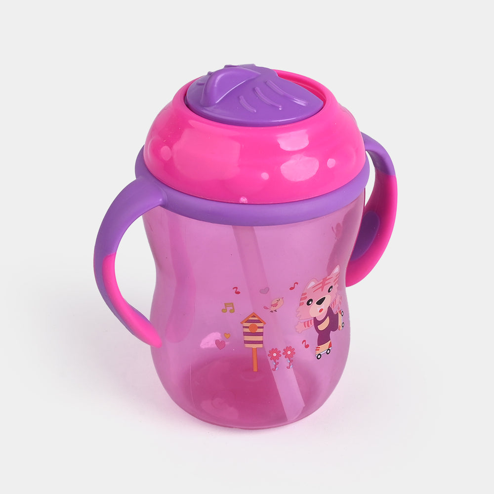 Infant Straw Lid Cup 8Oz 4040 Pink