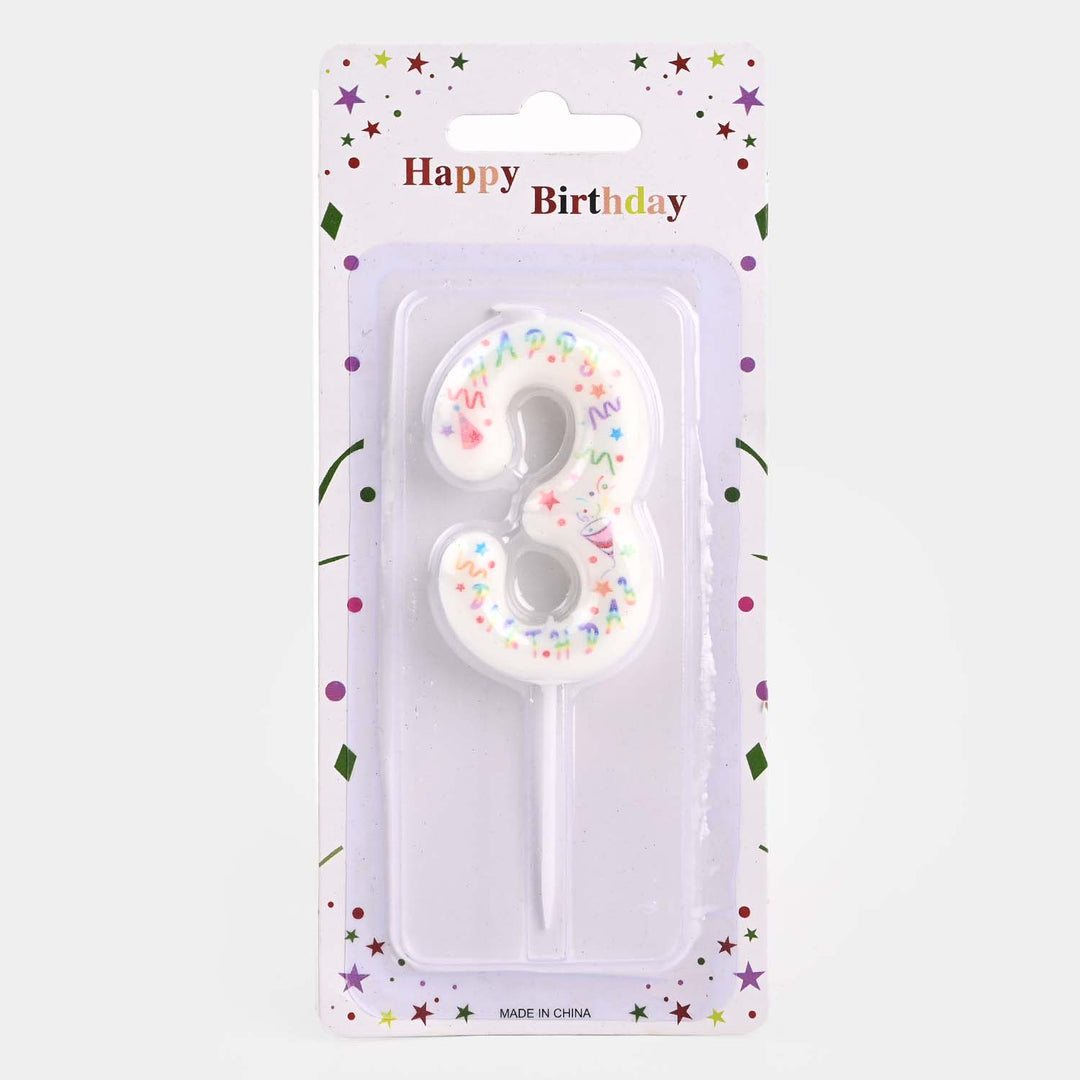 Party Number Candles Digital Cake Topper