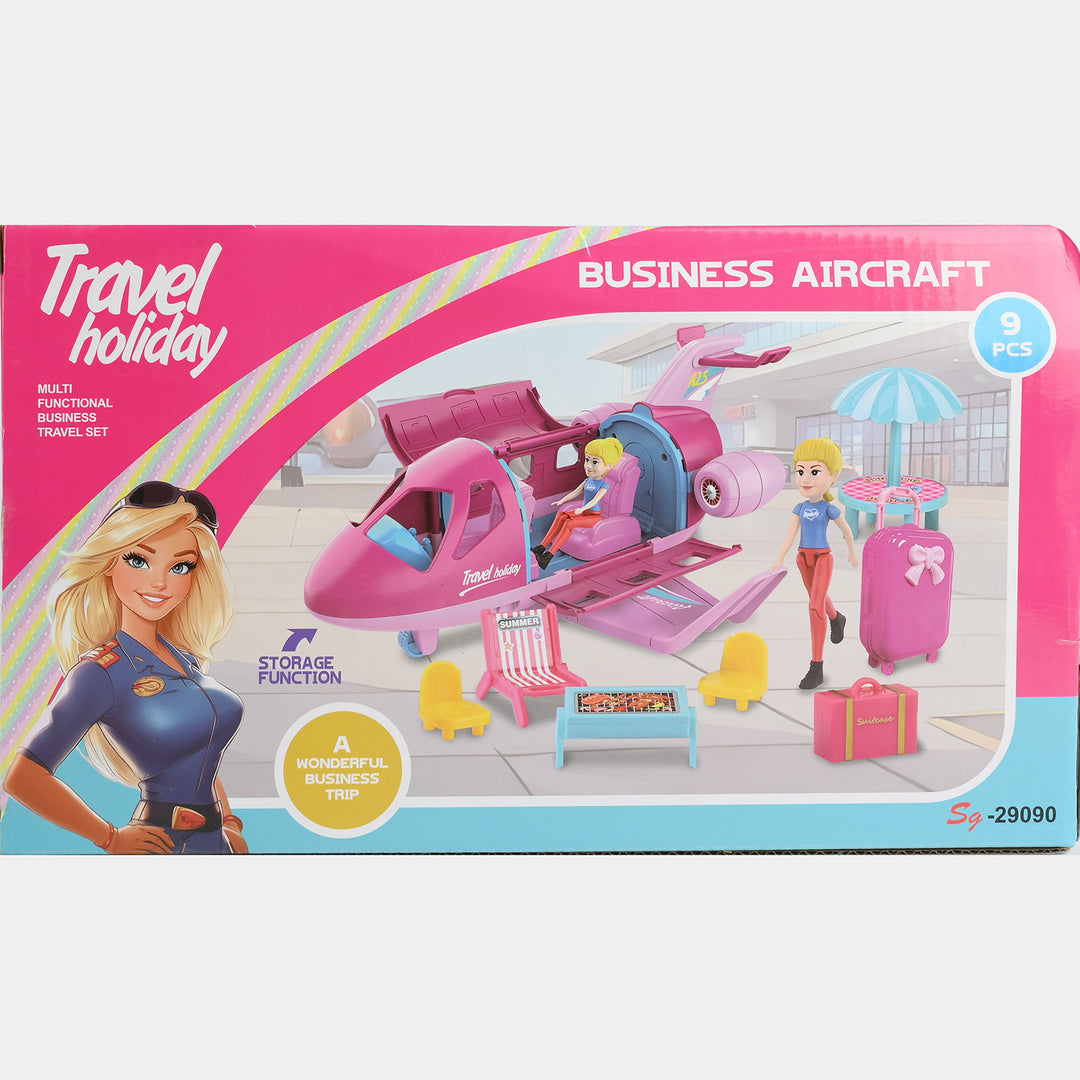 Multi-Functional Business Aircraft Travel Playset
