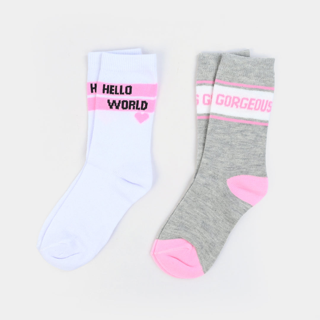 Girls Socks Pack Of 2 Gorgeous