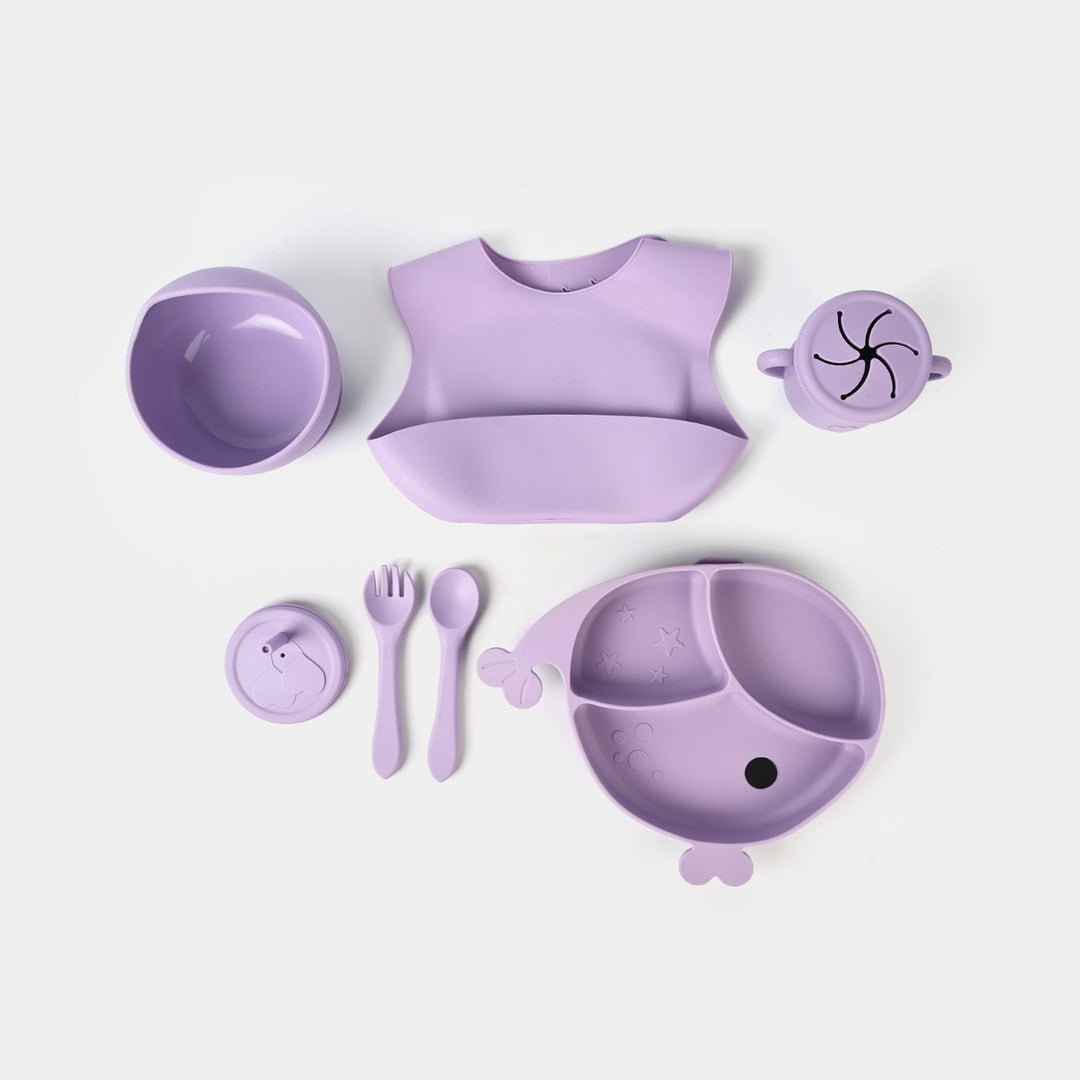 Adorable Food Grade Silicone Baby Tableware Set