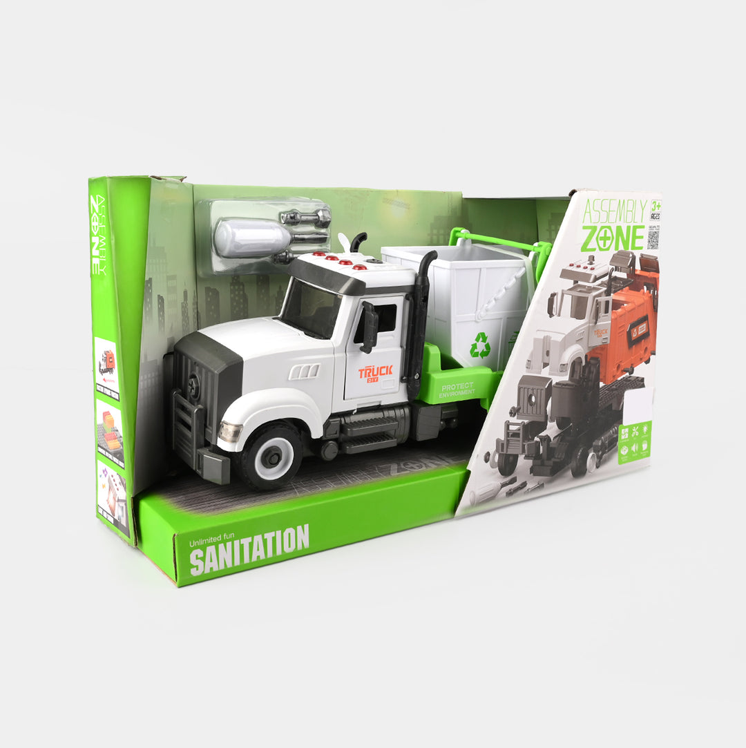 Garbage Truck Toy with Lights & Sounds | Recycling Play Vehicle for Kids