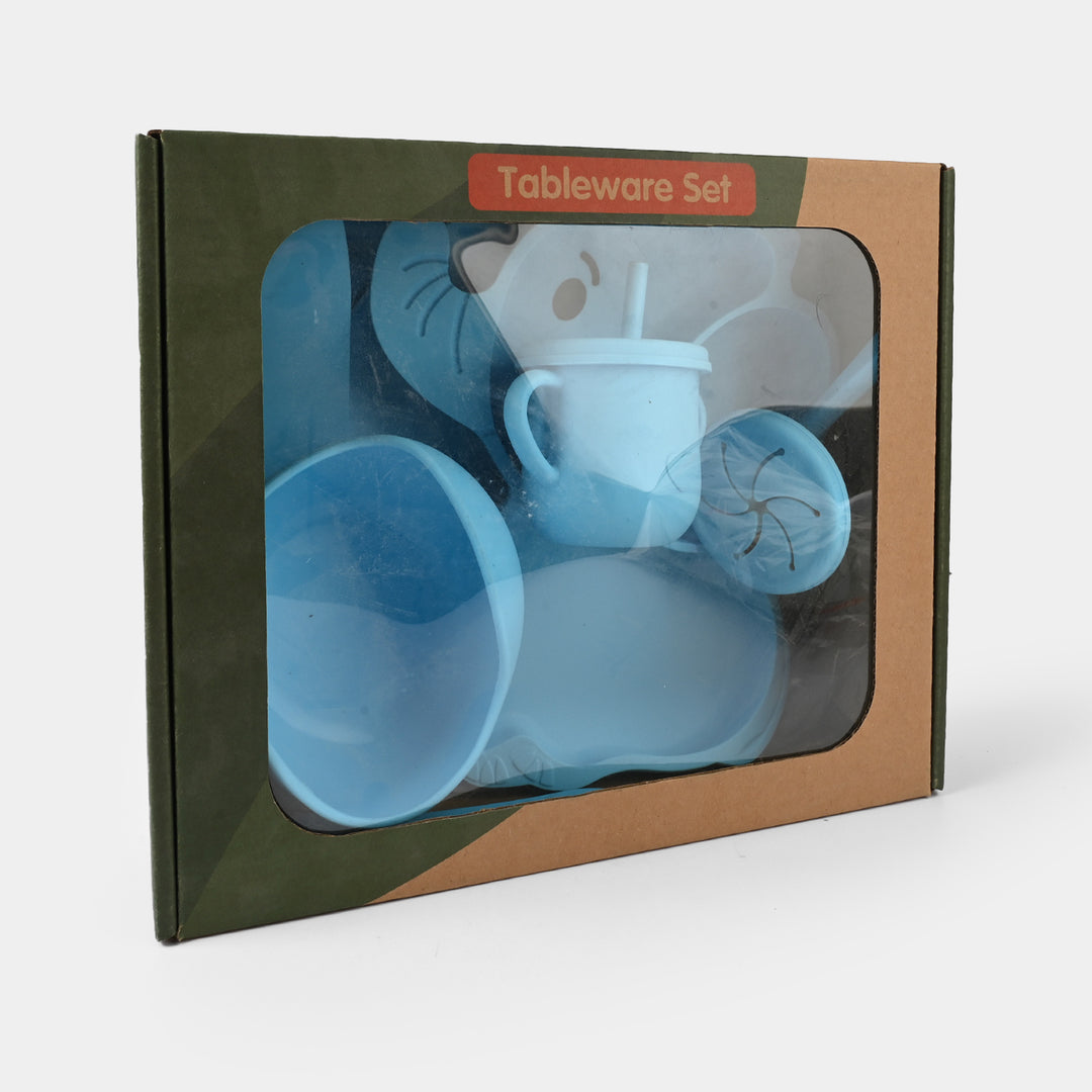 Adorable Food Grade Silicone Baby Tableware Set