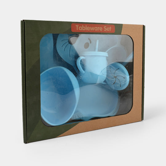 Adorable Food Grade Silicone Baby Tableware Set