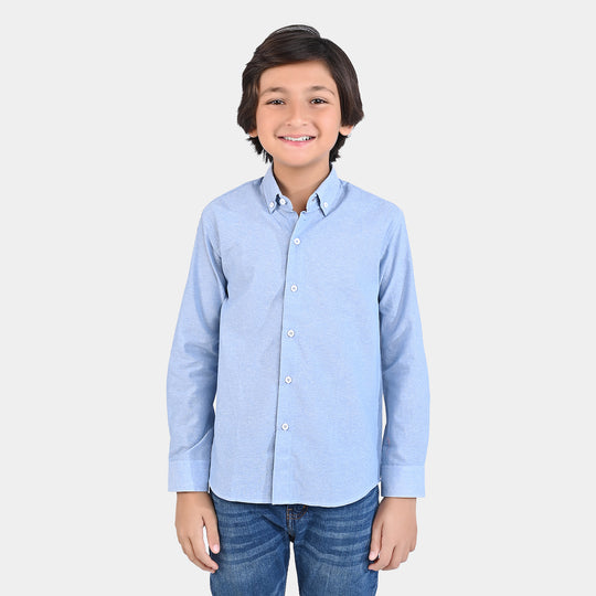 Boys Oxford Formal Shirt - Blue