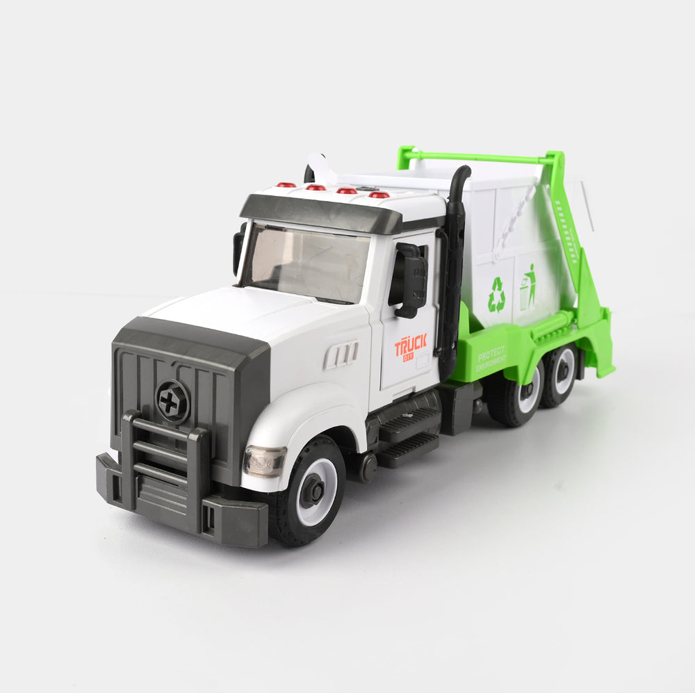 Garbage Truck Toy with Lights & Sounds | Recycling Play Vehicle for Kids