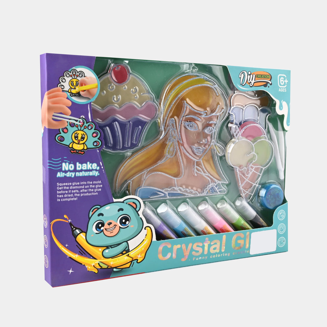 Crystal Glue Painting For Girls