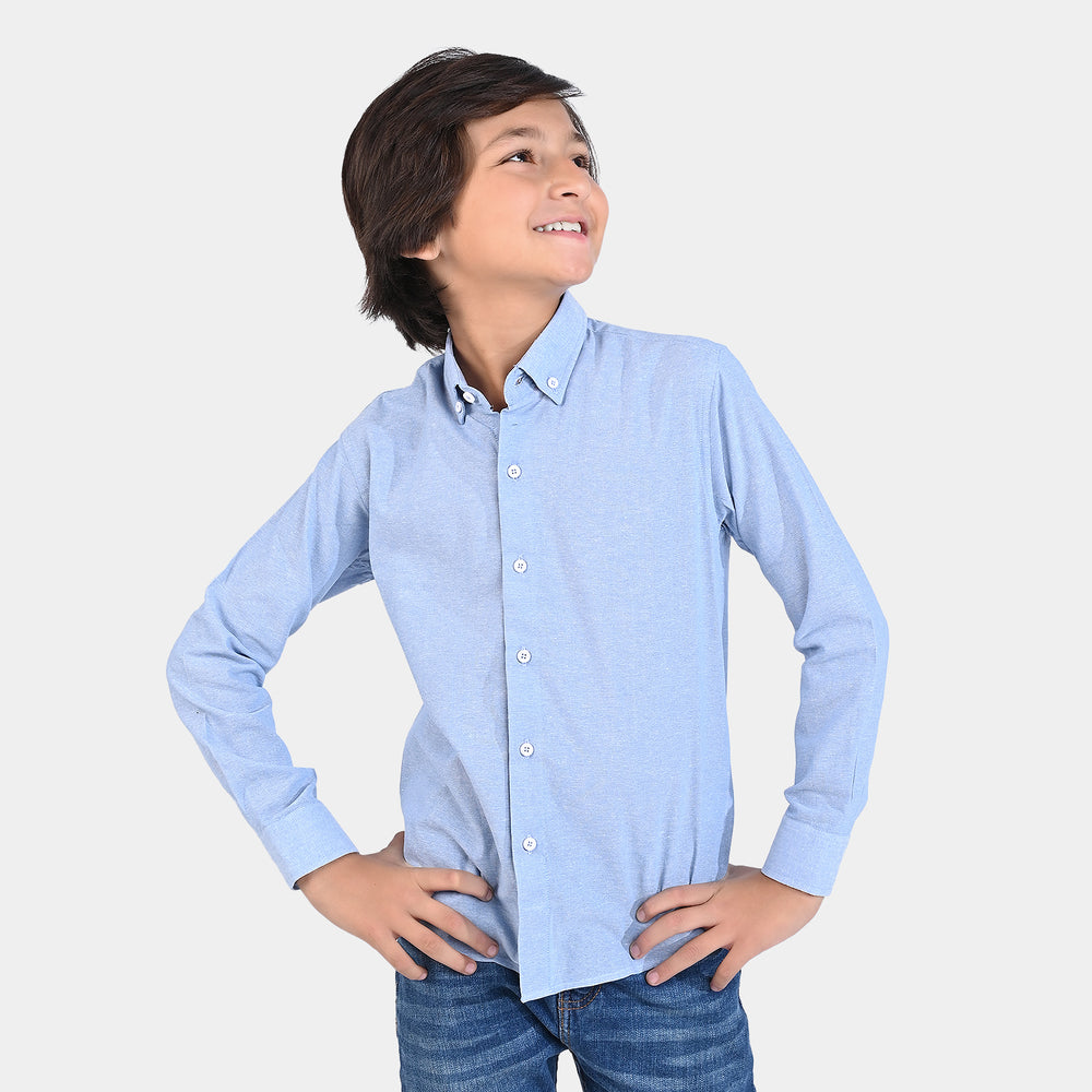 Boys Oxford Formal Shirt - Blue