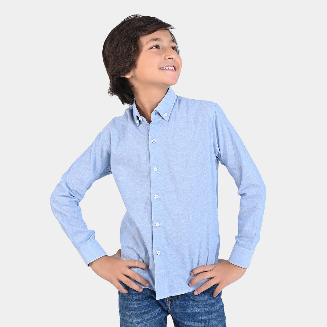 Boys Oxford Formal Shirt - Blue