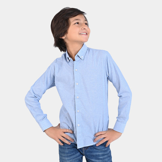 Boys Oxford Formal Shirt - Blue