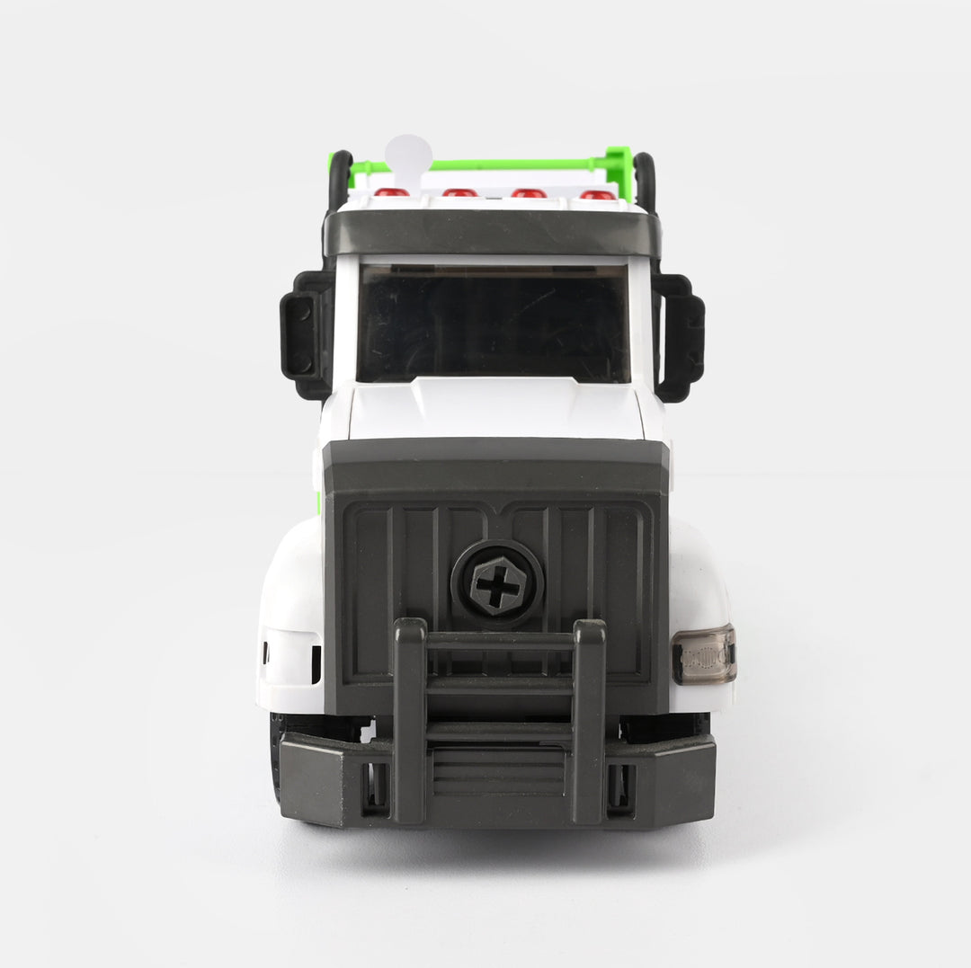 Garbage Truck Toy with Lights & Sounds | Recycling Play Vehicle for Kids