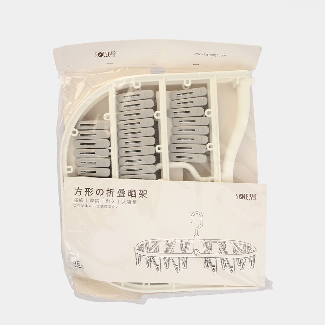 LAUNDRY HANGER | 46CLIPS - WHITE