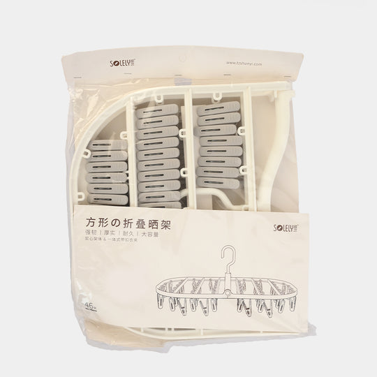 LAUNDRY HANGER | 46CLIPS - WHITE