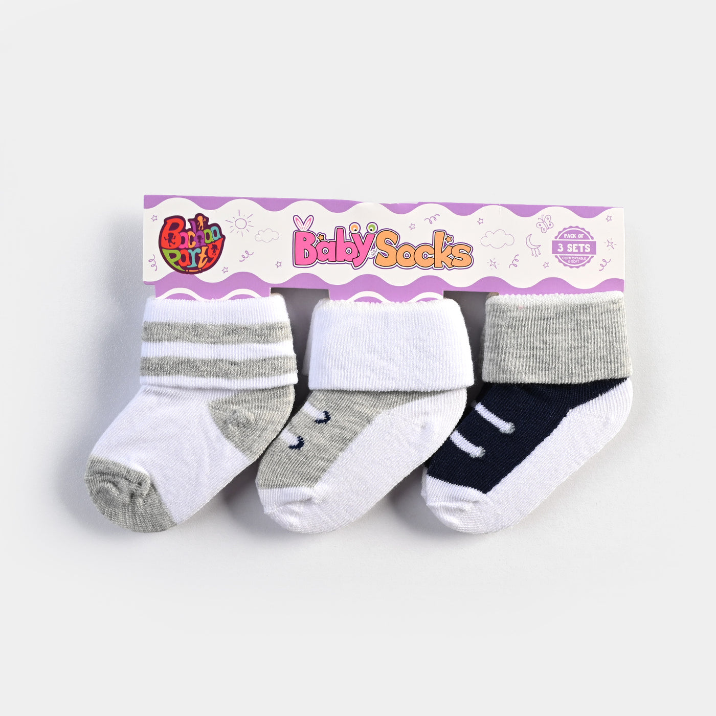 Infant Baby Socks 6-12M-3Pcs