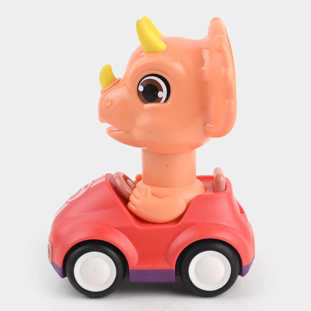 Four-Wheel Cartoon Car Dinosaur Toy