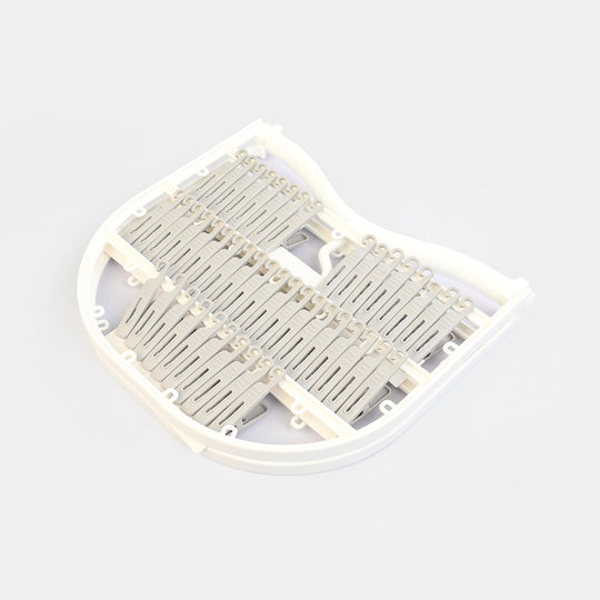 LAUNDRY HANGER | 46CLIPS - WHITE