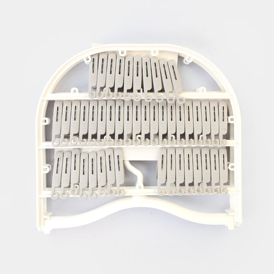 LAUNDRY HANGER | 46CLIPS - WHITE