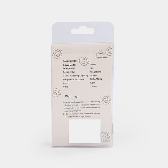 Adorable Theme Wired Stereo Earphones